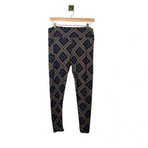 LulaRoe Women’s Aztec Tribal Print Leggings Multicolor Size Tall & Curvy (12-18)